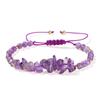 Jingde joyería pulsera tejida de grava de cristal natural para mujer estilo ins pulsera irregular de jade joyería al por mayor