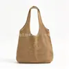 Bolsa de Ombro Única Tecida de Grande Capacidade Transfronteiriça Flor Verão Litoral Casual Férias Bolsa de Praia Bolsa de Tricô de Lã