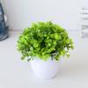 Bonsái de Planta Simulada Escritorio Adornos de Plantas de Flores Artificiales Bola de Flores Bola de Hierba Maceta Decoración para el Hogar Adornos Pequeños