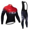 Venta al por mayor de fábrica versión Tour de Francia traje de ropa de ciclismo de manga larga para primavera y otoño bicicleta de montaña ropa deportiva transpirable para hombre