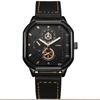Reloj de cuarzo cuadrado para hombre, de alta calidad, para fiestas estudiantiles, moderno, con esfera grande, resistente al agua, estilo deportivo para adolescentes.