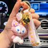 Aileen Nabel Llavero Colgante Dibujos Animados Lena Bell Muñeca Estereoscópica Llavero para Bolso de Pareja Adornos Colgantes