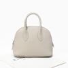 Mini Bolso Shell de Cuero Genuino, Bolso de Mano de Piel de Vaca de Capa Superior con Patrón Lichi, Bolso Pequeño Cruzado, Bolso de Hombro, Bolso de Mujer, Moderno y Versátil