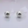 Versátiles Aretes de Perla tipo Bollo con Estilo Cool Ins, Aretes Minimalistas Vintage de Resina para Orejas Perforadas