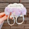 Internet-famoso Princesa Pequena Fita Bow Hairpin Crianças Menina Hanfu Purple Hairpin Acessórios de cabelo das meninas