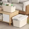 Caixa de armazenamento de plástico transfronteiriça, caixa de armazenamento de edredom para casa de grande capacidade, caixa de armazenamento de brinquedos Lego, caixa organizadora de roupas