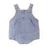 Ropa Infantil Transfronteriza para Bebés y Niños Pequeños, Peto de Mezclilla con Abertura de Botones, Ropa para Gatear de Bebé Abrible, Venta Caliente Transfronteriza