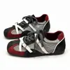 Diseño retro de bloques de color, zapatillas de entrenamiento alemanas estilo ballet para mujer, nueva colección otoño 2026, zapatos deportivos y casuales de tiras cruzadas, modernos y versátiles