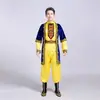 Trajes de Danza de Xinjiang para Adultos, Conjunto de Chaleco Uigur de Xinjiang para Hombre, Trajes Étnicos de Minorías para Danza Cuadrada para Hombre