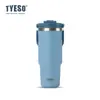 Taishuo copo de carro duplo portátil para bebidas copo de café grande capacidade copo térmico frio chaleira portátil para esportes ao ar livre
