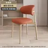 Mesa de Jantar e Cadeira com Encosto Modernas Casuais Populares na Internet Nórdicas Simples Luxo Leve Cadeira de Jantar Casa Restaurante Hotel Cadeira com Encosto Cadeira