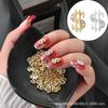 Joias Novas para Manicure Manicure de Dólar com Diamante Dinheiro Diamante Estéreo Metal Inserido com Diamante Unha Diamante Joias de Unha Vestíveis Fábrica
