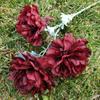 Nueva flor de peonía de 3 cabezas, flor artificial hecha a mano, flor falsa, decoración del hogar, boda, paisaje, camino, flor de seda, venta al por mayor