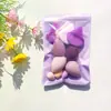 Venda Quente Transfronteiriça Conjunto de 11 Peças 7 Peças de Esponjas de Maquiagem, Puffs de Veludo para Pó, Combinação com Bolsa Colorida, Não Absorvente de Pó, Uso Duplo para Aplicação Seca e Úmida