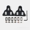 Placa de trava para carro direto da fábrica, sapatos de equitação, acessórios para calçados, placa de trava para pedal de bicicleta, pedal de trava flutuante de 9 graus