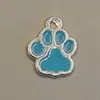 Huella de Pata de Gato Linda Accesorios para Joyería DIY Accesorios de Goteo de Aceite Accesorios para Pendientes Collar Pulsera Colgante para Teléfono Móvil