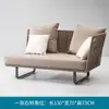 Sofá Exterior Combinación de Patio Silla de Mimbre de Ocio al Aire Libre Terraza Jardín Simple Impermeable Protector Solar Balcón Sofá de Mimbre