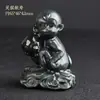 Adorno de Mano de Rana Dorada de Jade Verde Hetian de Xinjiang, Adorno de Mano de Material Fino Tigre y Pixiu, Adorno de Mano de Jade Negro, Suministro para Transmisión en Vivo