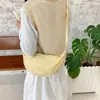 Bolsa Transversal Pequena Casual Estilo Coreano para Mulheres 2026 Nova Bolsa de Lona Xadrez Formato Bolinho Moda para Ombro/Axila
