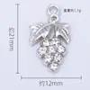 Pendente de Uva Simples Criativo Estilo Coreano Acessórios DIY Liga Eletrodepositada Pingente Único Joias Colar Pulseira Brincos Atacado