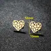 Pendientes de Animales Lindos de Dibujos Animados Diseño de Nicho Ins Pendientes de Zorro de Origami Dinosaurio Pendientes Simples de Acero Inoxidable