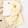 Bufanda pequeña versátil estilo coreano para mujer, otoño e invierno, suave, pegajosa, tejida de lana, cálida, bufanda de pareja, estudiantes, chicos