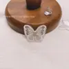 Roupas e Acessórios Infantis DIY Enfeites de Borboleta Bordado Colorido de Fio Dourado Camada Única Mini Enfeites de Borboleta
