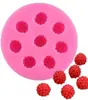 Juguete de Apretar Frutal Arándano Fresa Frambuesa Llavero Molde de Silicona Molde para Decoración de Pasteles Fondant Chocolate Dulces