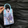 2025 Popular Dibujo Animado Lbb Linda Bolso Cruzado Tejido Billetera Bolso de Mano para Llevar a Mano Bolso de Mano Estilo K Ins