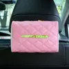 Fábrica de caixa de lenços de carro venda direta spot universal para quebra-sol caixa de apoio de braço pendurar no encosto do banco caixa de lenços de carro de couro