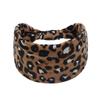 Diadema ancha europea y americana antideslizante bohemia para mujer, moda anudada para entrenamiento, yoga, leopardo, cinta para el pelo, cinta para el pelo