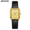 Reloj de Cuarzo Cuadrado de Moda Retro Sanda para Mujer Nicho Todo-Fondo Simple Reloj de Negocios para Mujer en stock Suministro Directo