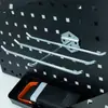 Gancho acessório para painel perfurado com furos quadrados gancho em U de metal ferramentas de hardware armazenamento de parede painel de pegboard gancho quadrado