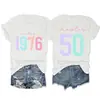 Capítulo 50 vintage 1976 Amazon Wish sitio independiente moderna y cómoda camiseta de mujer de cuello redondo y manga corta