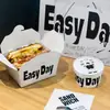 Embalagem de Comida Leve para Celebridade da Internet Copo Descartável para Cold Brew e Iogurte Caixa para Embalagem de Salada Saco Tote Descartável para Sanduíche Personalização