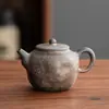 Olla de Cerámica Dehua, Tetera Pequeña de Cerámica Gruesa, Tetera Individual para Preparar Té, Tetera Estilo Japonés, Juego de Té Kung Fu, Dispositivo Doméstico para Preparar Té