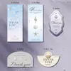 Pegatinas Selladoras de Perlas, Tarjetas Decorativas para Pulseras, Pegatinas para Collares, Empaque de Caja de Avión, Papel Sellador Autoadhesivo para Colgantes