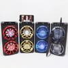 F-6581 nuevo audio portátil cuadrado de 4 pulgadas doble puesto de karaoke para exteriores altavoz Bluetooth portátil de gran volumen