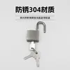 Cadeado de Aço Inoxidável 304 de 30-40mm Fechadura Externa Fechadura à Prova d'Água e à Prova de Ferrugem Fechadura de Porta Anti-Arrombamento Anti-Corte para Armazém
