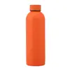 Taza Térmica de Acero Inoxidable 304 con Aislamiento al Vacío, Botella de Boca Pequeña, Botella tipo Cola Portátil para Exteriores con Recubrimiento de Goma, Botella de Agua para Deportes