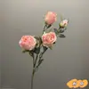 Borde de coca retro flor artificial rosa borde seco pintura al óleo de montaña nevada rosa decoración del hogar boda flor artificial al por mayor