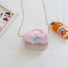 Bolsa Transversal Infantil, Bolsa Pequena Perolada Fragrante para Menina, Bolsa Fofa de Pérolas, Bolsa de Ombro, Bolsa de Desenho Animado da Princesa Elsa