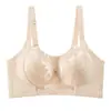 TK Comercio Exterior Transfronterizo Talla Grande Aro de Acero con Memoria Push-Up Ajustable Anti-Caída Sujetador Delgado de Encaje Lencería Sexy para Mujeres