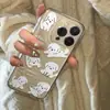 Diseño de cachorro lindo, adecuado para Apple 17 Pro Max/16/15, funda de teléfono iPhone 13/14 de dibujos animados transparente, a prueba de caídas