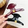 Presilha de Garra Estilo Francês Arco do Triunfo Luxo Leve Presilha Tubarão Acessório de Cabelo Elegante de Alto Padrão para Coque Espesso na Nuca