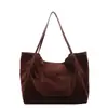 Bolsa de Axila Casual Retrô Grande Capacidade Outono e Inverno 2025 Nova Moda Tendência Bolsa Tote para Trabalho e Roupas de Trabalho Ombro Único