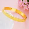 Pulsera de hebilla esmerilada de oro arena de Vietnam para niña, pulsera ajustable de apertura, cobre chapado en oro, imitación de oro, regalo, joyería al por mayor