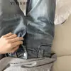 Jeans Retro Americanos de Pierna Ancha para Mujer Otoño 2025 Nuevo Diseño de Cintura Alta Pantalones Rectos Sueltos Scimitar