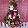 Decorações de Árvore de Natal de Feltro Personalizadas para Atacado Decoração de Árvore de Dia de Natal Vestido Vermelho e Verde Pode ser Personalizado