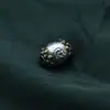 Plata de Ley 925 Vintage Flor de Loto Redonda Cuentas Espaciadoras Seis Caracteres Mantra Hecho a Mano DIY Cobre Puro Patrón Barril Decoración Accesorios